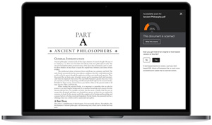 Blackboard Ally's accessibility checker